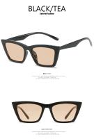 Gafas De Sol De ojo De gato Vintage para mujer, lentes De Sol cuadradas con montura pequeña, De diseñador De marca, Retro, a la moda - details 2