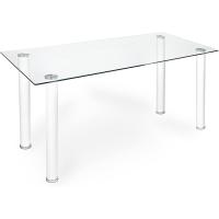 Mesa de Comedor Negra, Mesa de Cristal para Cocina, Medidas Mesa Moderna salón: 140 cm Largo x 80 cm Ancho x 75 cm Alto - details 4