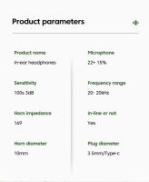Auriculares con cable y micrófono para Samsung y Android, dispositivo de audio estéreo envolvente 6U HIFI de graves pesados de 3,5 MM, con Chip Digital AUX/Tipo C 7,1 - details 11
