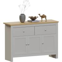puertas, madera compuesta, gris y roble, H 82 x A 117 x P 35 cm. - details 0
