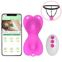 Vibrador Wearable en Correa de Panty 9 Vibraciones en Forma de Mariposa Control Remoto Aplicación - details 16