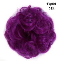Extensiones de cabello para mujer, peluca Retro para Cosplay, peluca para discoteca y Bar, coleteros sintéticos, moño de pelo desordenado, piezas de cabello postizas - details 22