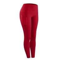 Body de gimnasio de entrenamiento push-pull de cintura alta con bolsillo lateral para mujer, pantalones deportivos para correr y yoga - details 19