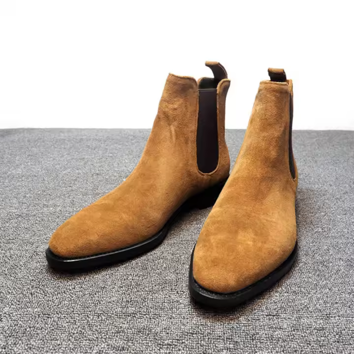 Deerskin Chelsea Botas de Hombre Elásticas de Tubo medio - 1