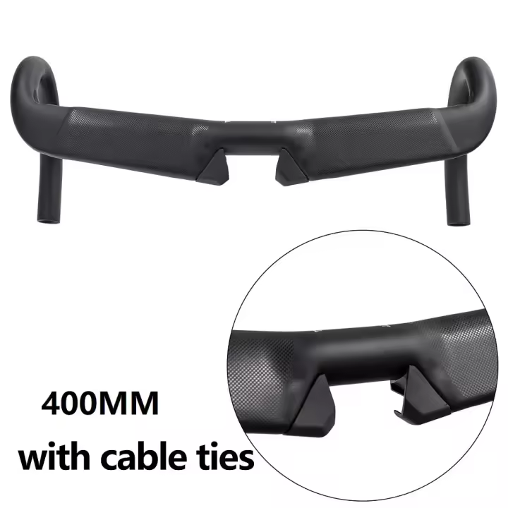 Manillar de fibra de carbono T1000, manillares deportivos para bicicleta, barra de caída Aero, accesorios para bicicleta de carretera, 31,8x400/420/440mm - 1