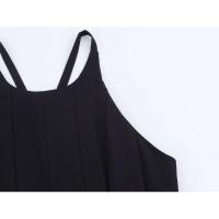 BUNO-vestido negro sencillo sin mangas para mujer, vestido Midi ajustado informal elegante de verano 2025, Vestidos de fiesta con cremallera trasera elegante - details 5
