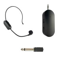 Micrófono Lavalier inalámbrico de montaje en la cabeza, transmisor con receptor para amplificador, altavoz de voz de 1 a 1, 2,4G - details 0