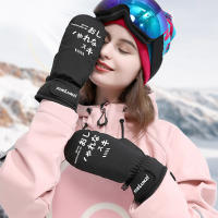 Manoplas de esquí impermeables para hombres y mujeres adultos, manoplas de esquí con palma antideslizante, tela de 4 capas, Invierno - details 7