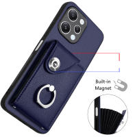 Funda de cuero tipo billetera para Samsung Galaxy S24, S23, S22, Ultra Plus, S21, FE, S20 Lite, carcasa anticaída para tarjetas, con correa para soporte de anillo - details 3