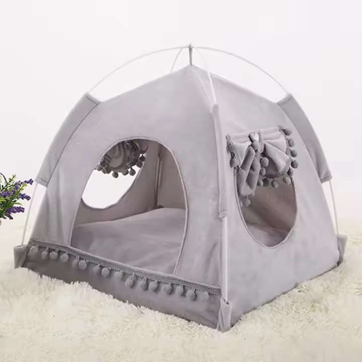 Cama Plegable para Gatos Casa de Mascotas Dulce en China Cojín para Perros y Gatos - 1