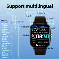 Nuevo reloj inteligente unisex con pantalla táctil completa y esfera grande de 1,91 pulgadas con recordatorios de llamadas y mensajes inalámbricos, regalos exquisitos para familiares y amigos, notificaciones meteorológicas, podómetro de seguimiento deport - details 6