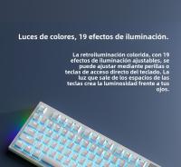 LT84 Teclado Mecánico Tri-modo Inalámbrico Bluetooth Con Cable Eje Verde Gaming Competición Oficina Teclado - details 17