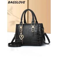 Bolso cuadrado pequeño con estampado de cocodrilo de moda, bolso elegante y con estilo, adecuado para varios ocns Mochila de lujo de alta gama - details 0