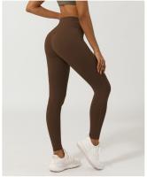 Pantalones de Yoga y Estiramiento de Nylon Color Natural Sin Línea T Leggings Deportivos de Secado Rápido Moda Casual para Mujeres - details 7