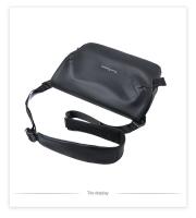 Bolso cruzado funcional para hombre, bandolera de un solo hombro, impermeable, con película de cuero, para ocio, novedad - details 11