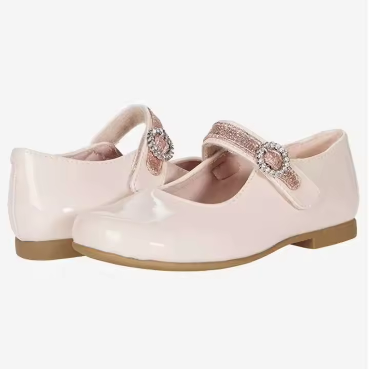 Zapatos cómodos y de alta calidad con suela de goma, zapatos infantiles Mary Jane de piel de vacuno - 1
