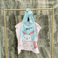 Toallas para niñas pequeñas, capa con capucha, bata de baño de playa, albornoz de microfibra suave para niños, Poncho de piscina, toalla de viñetas de animales - details 21