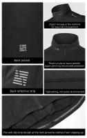 WEST BIKING-abrigo de ciclismo a prueba de viento para hombre y mujer, Jersey deportivo ligero con sombrero oculto, impermeable y reflectante, primavera y otoño - details 16
