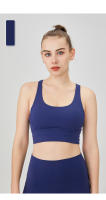 ZHUMU GYM Deportiva Prenda Sujetador de Yoga Cruzado de Espalda A Prueba de Golpes Fitness para Mujeres Tops de Crop de Nylon y Spandex - details 9