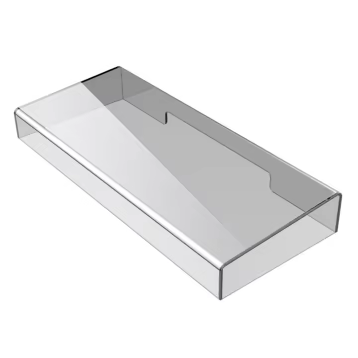 Cubierta antipolvo para teclado de escritorio, cubierta transparente de acrílico fuerte, fácil de limpiar, 375x150x48 MM - 1