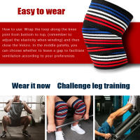 Sports Elastic Compression Knee Bandages Brace Wrap Crossfit Leg Support Strap for Gym Sports Weightlifting Squats Training - details 9