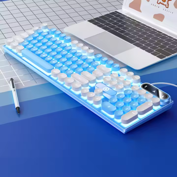 Teclado Con Cable Para Juegos, Accesorios De Ordenador Portátil, De Bajo Perfil, Con Numpad - 1