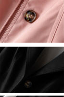Gabardina informal de longitud media para mujer, abrigo ajustado de alta calidad, versión coreana, primavera y otoño, novedad de 2023 - details 3