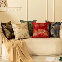 Fundas de Almohada Decorativas de Lujo para Sala de Estar Diseño de Hojas de Ginkgo Bronceado Dorado Estilo Nórdico para Sofá - details 1