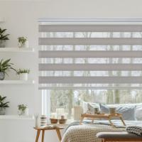 Doble Capa Noche y Día, Tejido, Fácil de Instalar para Ventanas y Puertas, Protección Solar - details 4