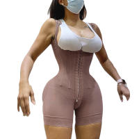 Body de Alta Compresión para Mujer, Faja con Cierre de Ojos, Control de Barriga, Recortador de Muslos, Body Shaper, Original Colombiano - details 13