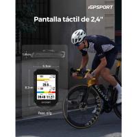 GPS Bicicleta, Pantalla Táctil Color 2,4'' GPS Bicicleta Computadora Navegación Mapas Compatible 130 Datos Compatibles de E-Bike, IPX7 Impermeable, Tipo-C - details 1