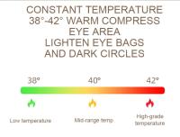 Masajeador de ojos Visible con calor, Bluetooth, música, relajación, reducción de la tensión ocular - details 5