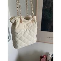Bolso De Cadena De Rombos De Tela De Nailon, Bolso De Paquete De Crema Acolchado, Bolso De Cubo Pequeño. - details 15