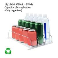 Organizador de bebidas para nevera, dispensador automático de refrescos, sostiene hasta 15 latas, color blanco - details 4