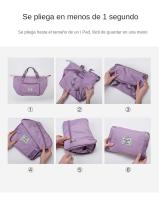Bolsa De Viaje Plegable negra, Bolsa De Deporte Seca Y Húmeda, Bolsa De Viaje De Fin De Semana - details 9