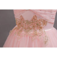 Vestido de princesa elegante de alta gama para niñas, ideal para presentaciones de piano infantiles. - details 4