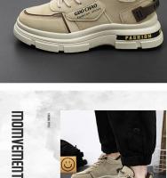 🧡 🧡 🧡 Seguro de trabajo zapatos de los hombres primavera sitio de construcción trabajo antideslizante trabajo resistente al desgaste impermeable deportes al aire libre montañismo herramientas Martin marea zapatos - details 1