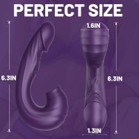 Vibrador de succión de clítoris, juguetes sexuales para adultos para mujeres, vibradores de consolador de punto G 3 en 1 con 10 modos de vibración y succión, juguetes con ventosa para pezones, estimulador de clítoris para parejas o diversión en solitario - details 4