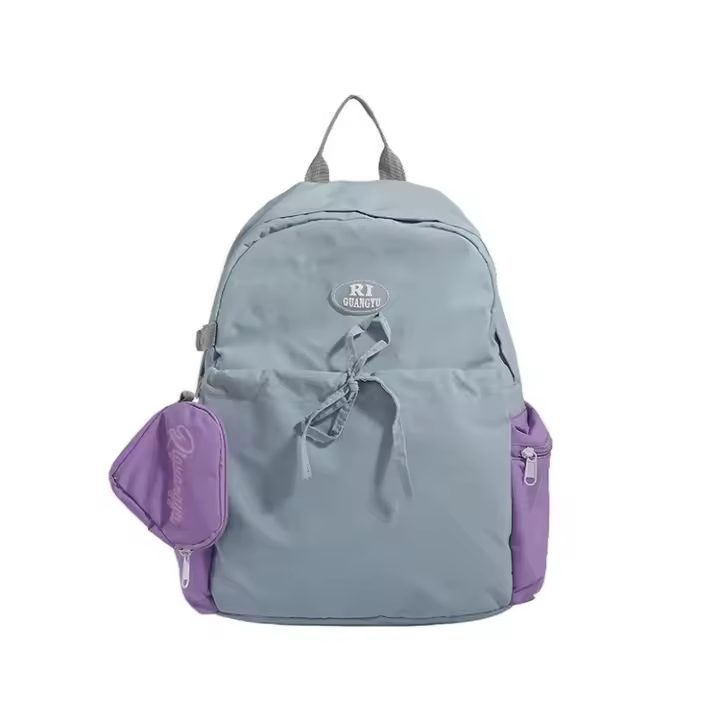 Estudiantes de secundaria, nailon, mochila escolar, gran capacidad, moderna, mochila, nuevo estilo, estilo coreano, mochila, de moda - 1