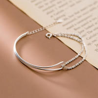 Pulsera De Beads Geométricas De Plata Esterlina 925 Para Mujeres Estilo Simple Y Temperamento Joyería De Mano Para Fiestas - details 41