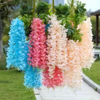 Guirnalda de flores artificiales de jazmín, 12 Uds., arco de jardín de boda, flores falsas para decoración de fiesta en casa - details 0