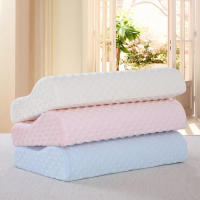 Almohada de Espuma de Memoria Rebote Lento para Cuidado de la Salud y Comodidad en Dormir NUBECOM Almohada Ortodóntica de Felpa Corta y Algodón de Memoria Forma Estándar Hecha en China - details 7