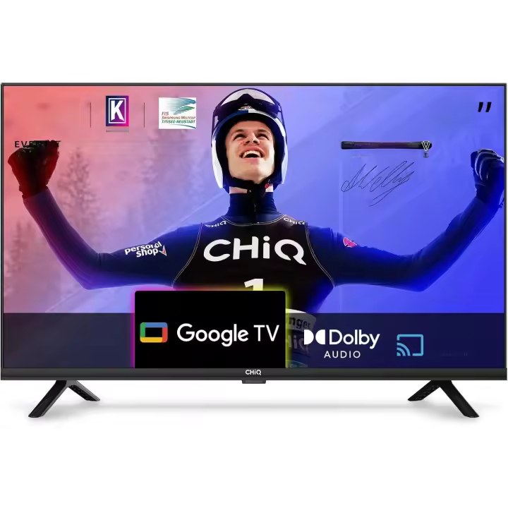 TV Inteligente de 32 Pulgadas Diseño Sin Marco, HDR Google TV, Asistente de Google, Google Play,Chromecast Integrado,Audio Dolby,WiFi Bluetooth,HDMI,USB 2.0 Ci+ - 1