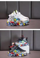 Zapatillas de deporte de alta calidad para niños y niñas, zapatos informales para correr, zapatillas de tenis deportivas de cuero con dibujos animados, a la moda - details 12