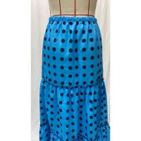 Falda estilo corrida de toros, lunares, vestido largo multicapa, suelto y con dobladillo grande - details 23
