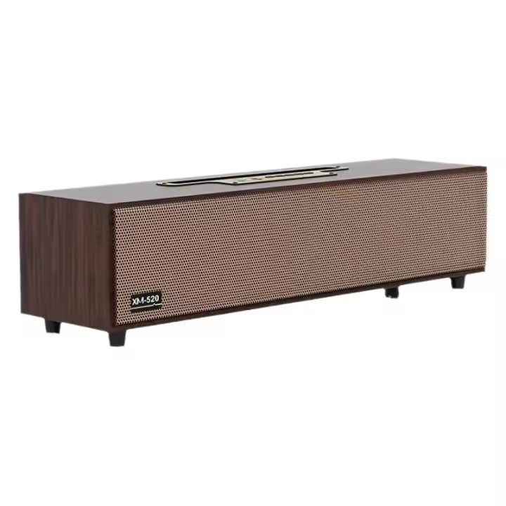 Altavoz de Madera Vintage Altavoz Subwoofer Inalámbrico de Doble Audio Small para Ordenador y Teléfono Móvil - 1