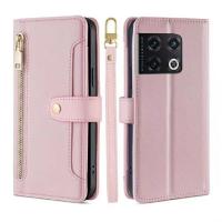 Funda protectora de cuero para OnePlus 10 Pro 5G, moda multifuncional magnética con cremallera y colgante - details 10