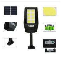 Luces solares LED Lámpara de calle al aire libre 3 modos IPX65 Iluminación de jardín impermeable con sensor de movimiento inteligente - details 3