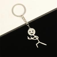 1 par de llaveros divertidos de Stickman con forma de corazón y dedo, llavero de acero inoxidable con garabatos para mujer y hombre, bolso, colgante para llaves de coche, regalo para pareja - details 7