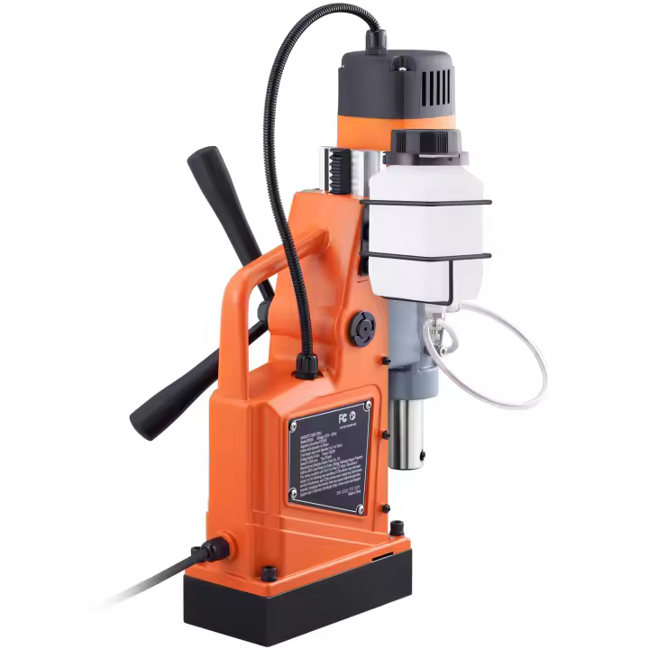 SucceBuy Taladro magnético, 1550 W, 1,57 pulgadas de diámetro de mandrinado, prensa de taladro eléctrica portátil de 2922 lbf/13000 N - 1